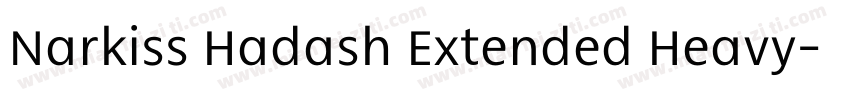 Narkiss Hadash Extended Heavy字体转换